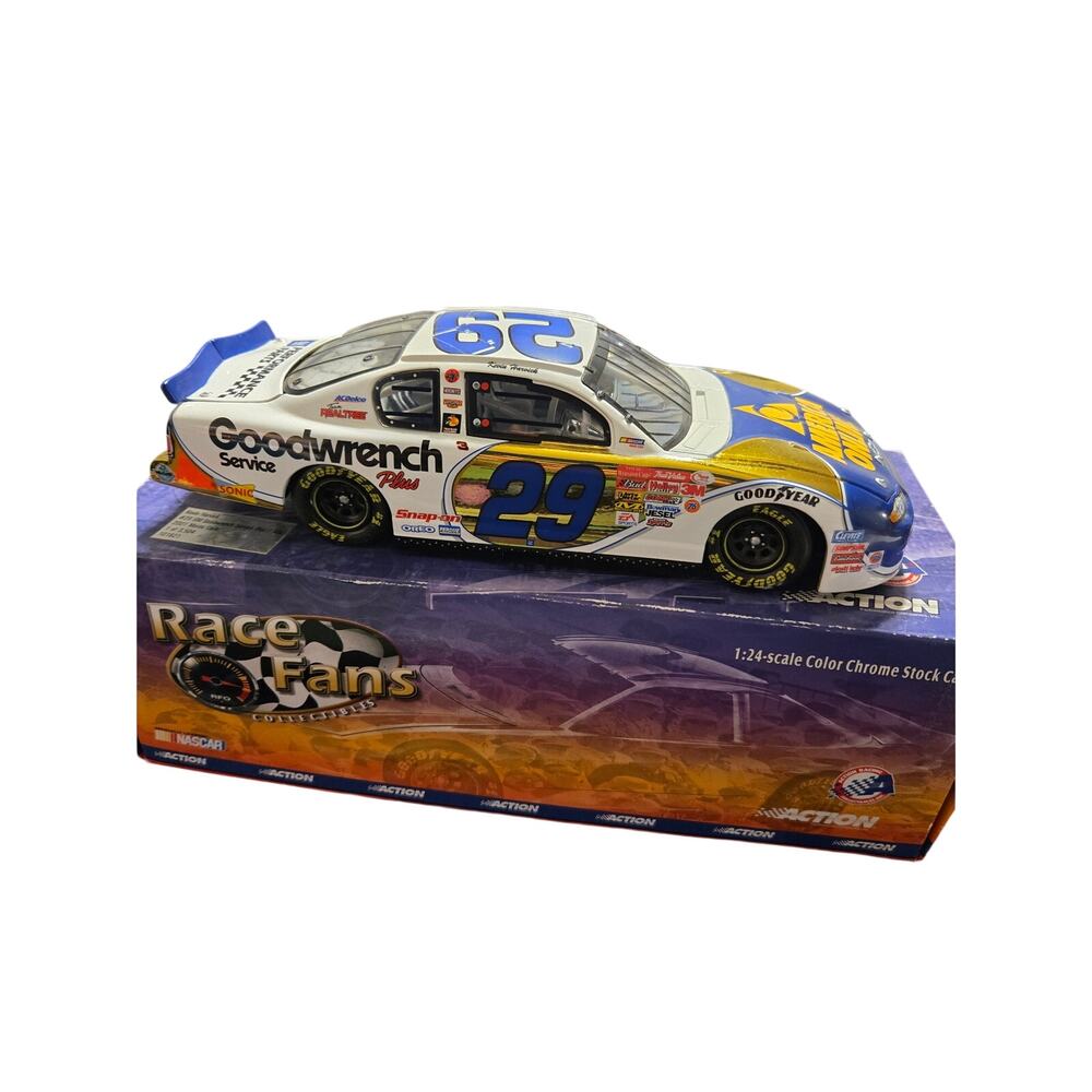 Action Kevin Harvick 29 Goodwrench AOL 2001 Monte Carlo 1:24 Color Chrome